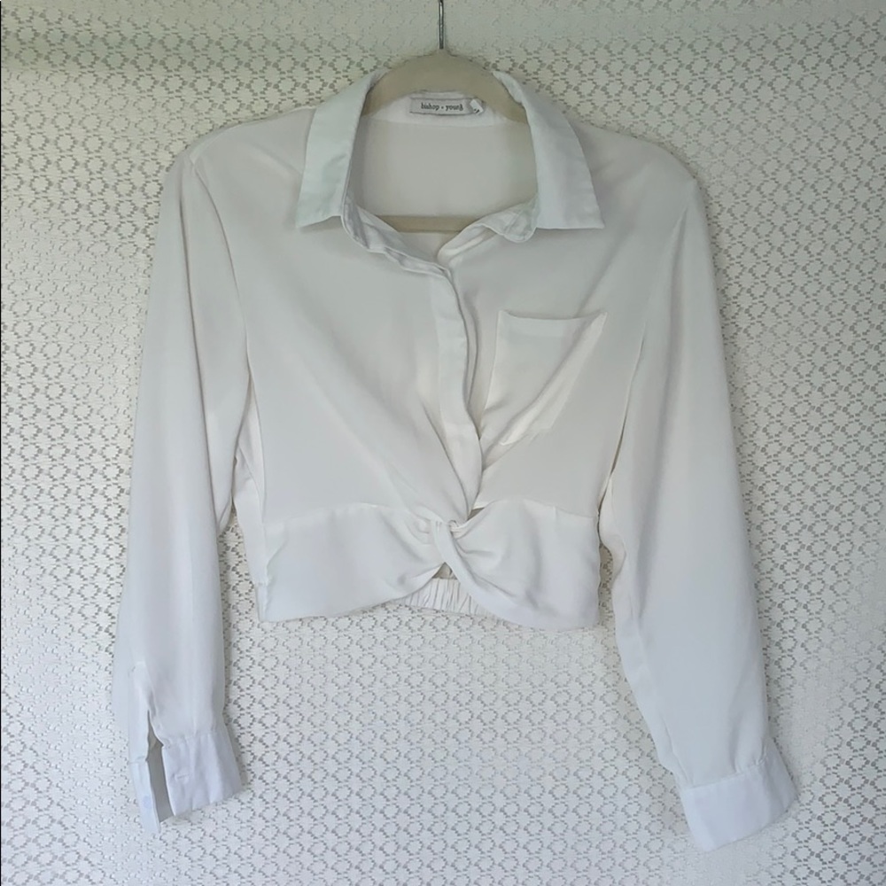 Bishop+Young Long Sleeve Crop Top